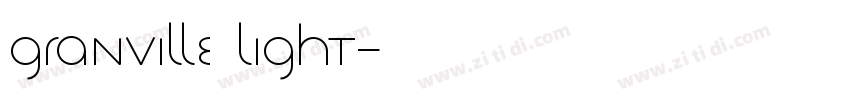 Granville Light字体转换